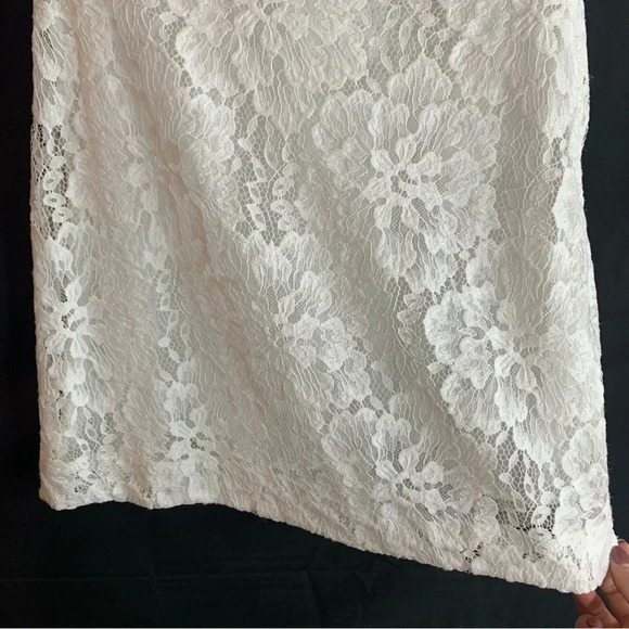 NWT Free People Hailee Lace Mini Dress in White, size M - Picture 8 of 14
